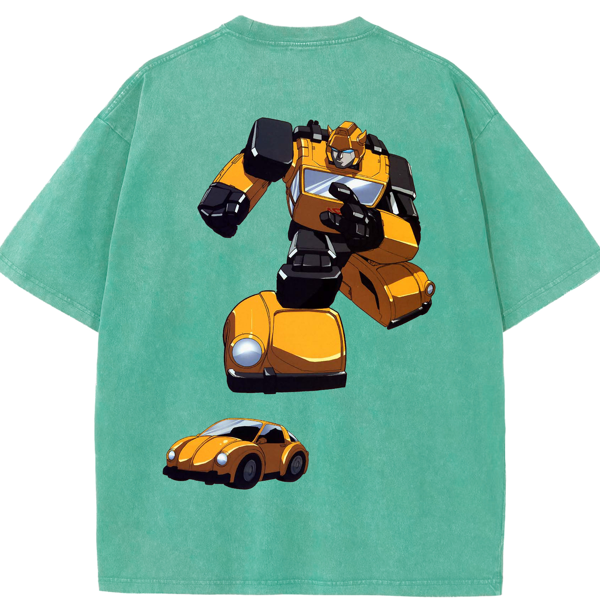 （画像用）  綿100% ヴィンテージ風 半袖Tシャツ（背面プリント）